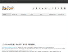 Tablet Screenshot of partybusline.com